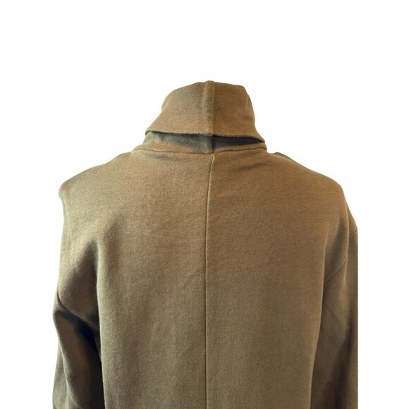 2/$30 Zara Trafaluc Medium Olive Green Flowy Long Sleeve Dress - Picture 8 of 13